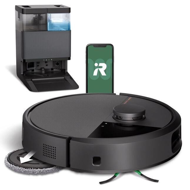 Roomba&reg; Plus 505 Combo Robot + AutoWash&trade; Dock - Black