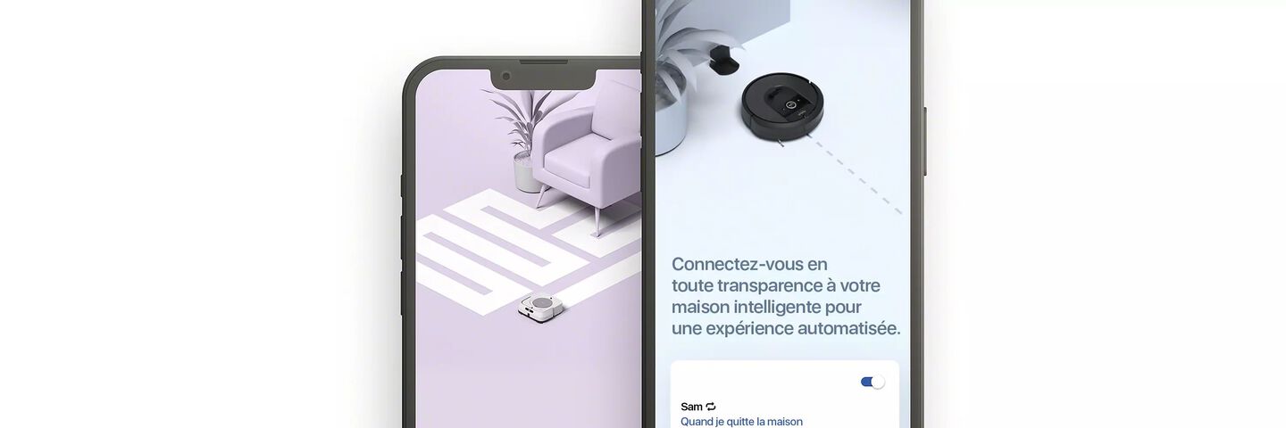 Contr&ocirc;lez tout gr&acirc;ce &agrave; l&rsquo;application iRobot&nbsp;Home